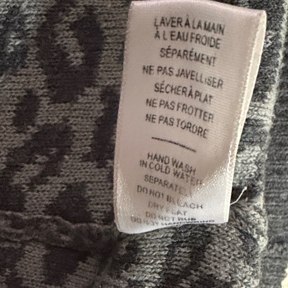 Source Unknown Charcoal Leopard Cardigan - Picture 5 of 5
